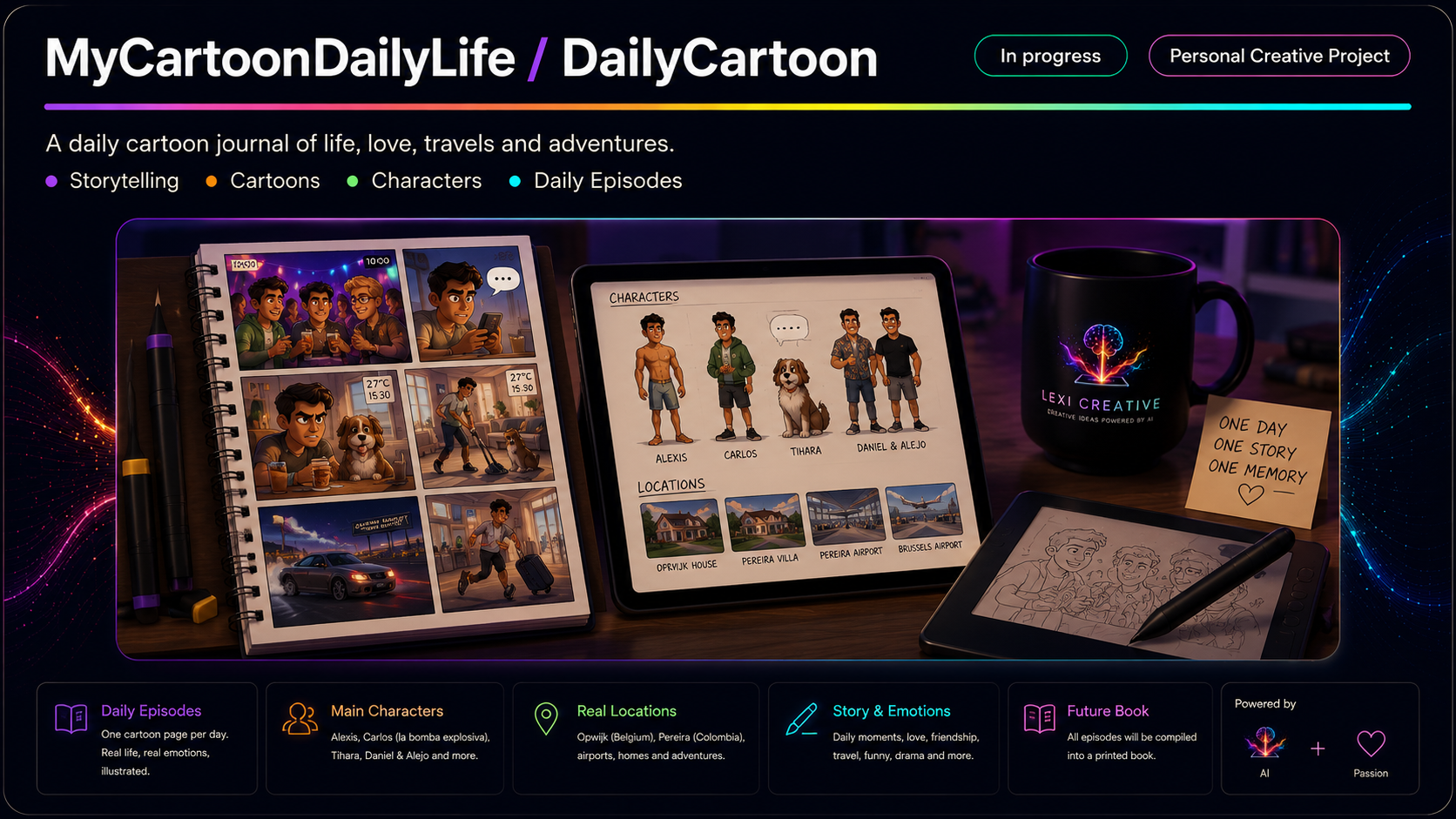 MyCartoonDailyLife / DailyCartoon project visual